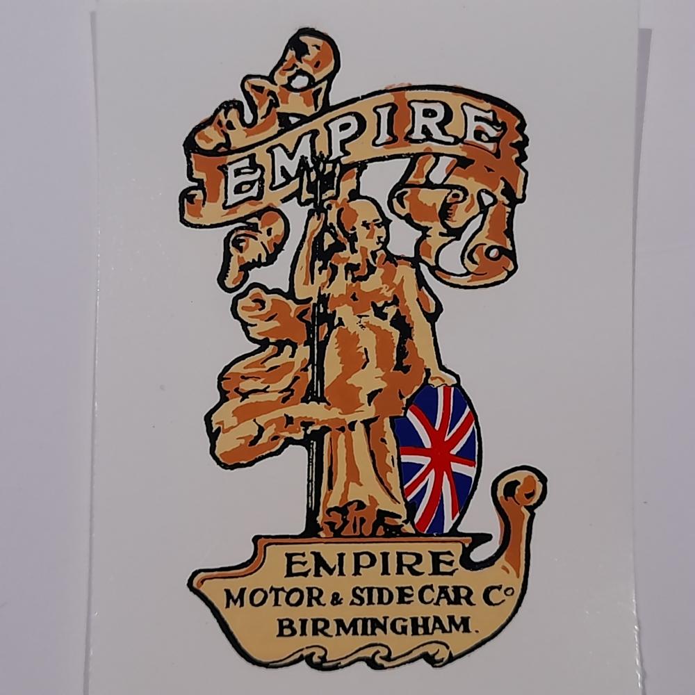 Motorcycle, waterslide transfer, dealer decals, Empire Star, Motor & Sidecar co Ltd, Birmingham 