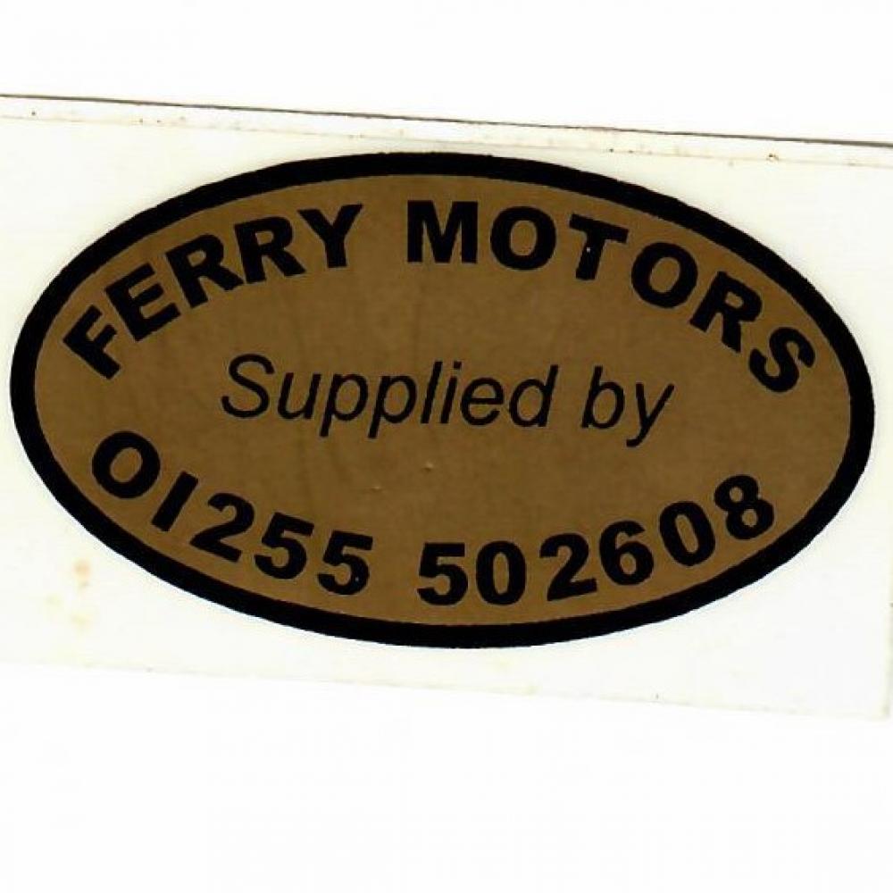 Motorcycle, waterslide transfer, dealer decals, Ferry Motors