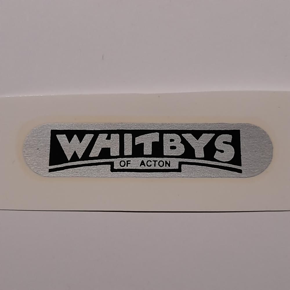 motorcycle, waterslide transfer, dealer decals, Whitby's of Action