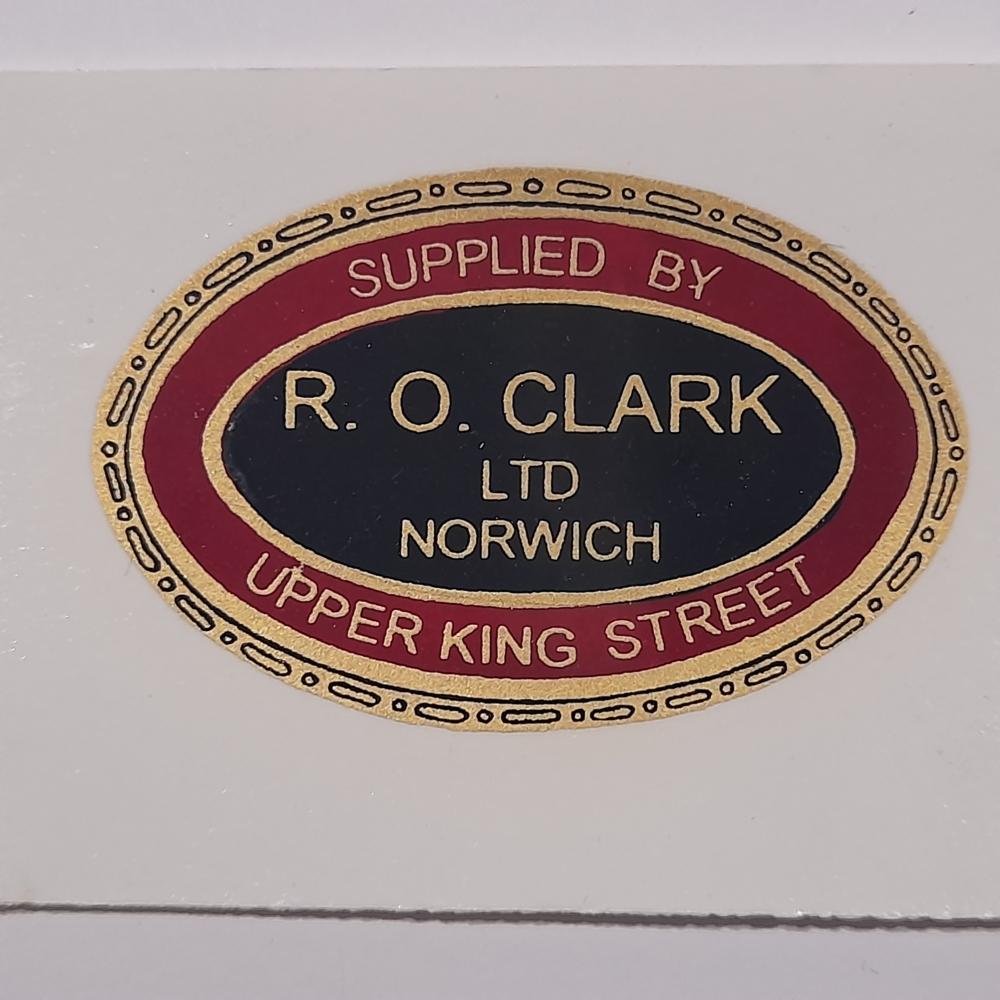 motorcycle, waterslide transfer, dealer decals, R O Clarke, Norwich 