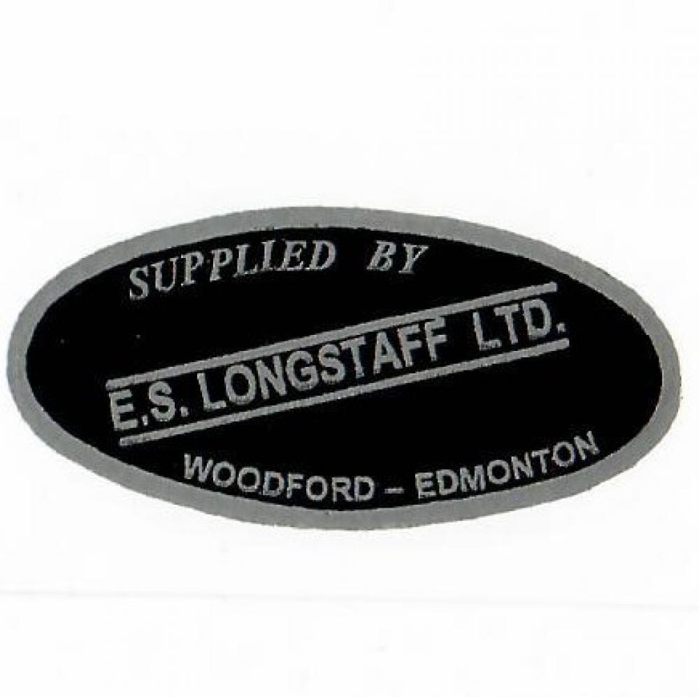 motorcycle, waterslide transfer, dealer decals, E. S. Longstaff Ltd., Woodford Edmonton